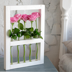 Рамка-ваза для цветов 30 х 45 см, белая - Фото 1