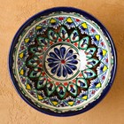 Коса Риштанская Керамика "Цветы" 15 см, малая, синяя - фото 4246417