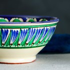 Коса Риштанская Керамика "Цветы" 15 см, малая, синяя - фото 4246409