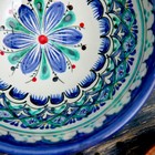 Коса Риштанская Керамика "Узоры" 15,5 см, средняя, синий микс - фото 4246425