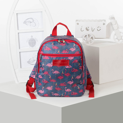 Рюкзак молодёжный, отдел на молнии, наружный карман, цвет голубой