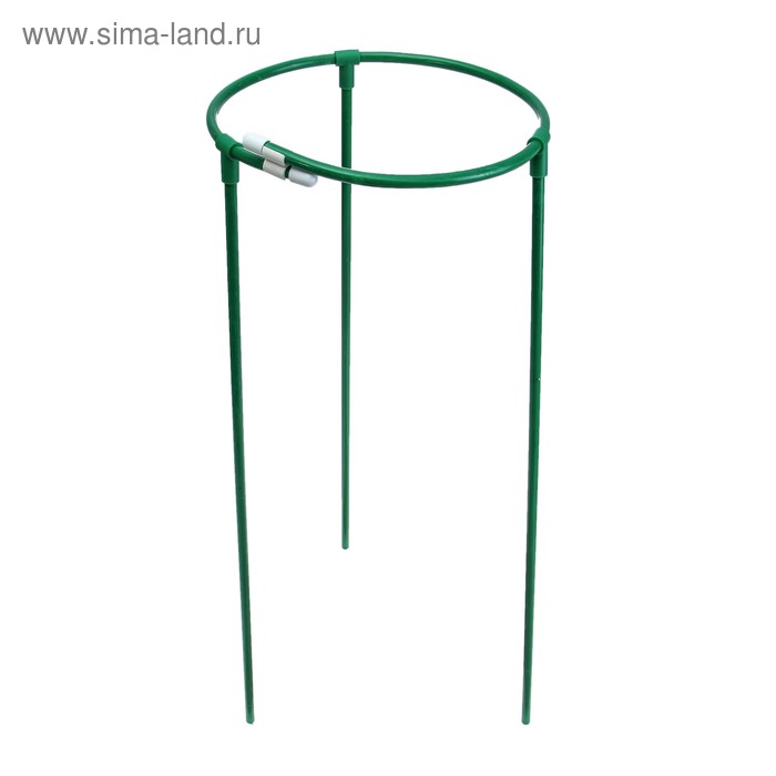 Кустодержатель, d=30 см, h=70 см, ножка d=1 см металл, зелёный, троеножка - Фото 1