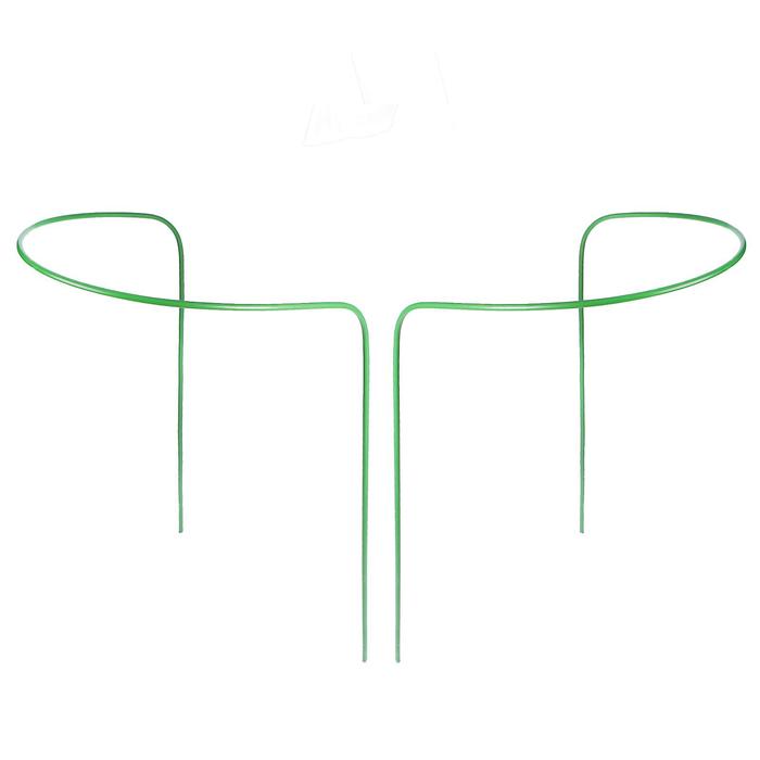 Кустодержатель, d = 30 см, h = 80 см, ножка d = 0,3 см, металл, набор 2 шт., зелёный - фото 1912143534