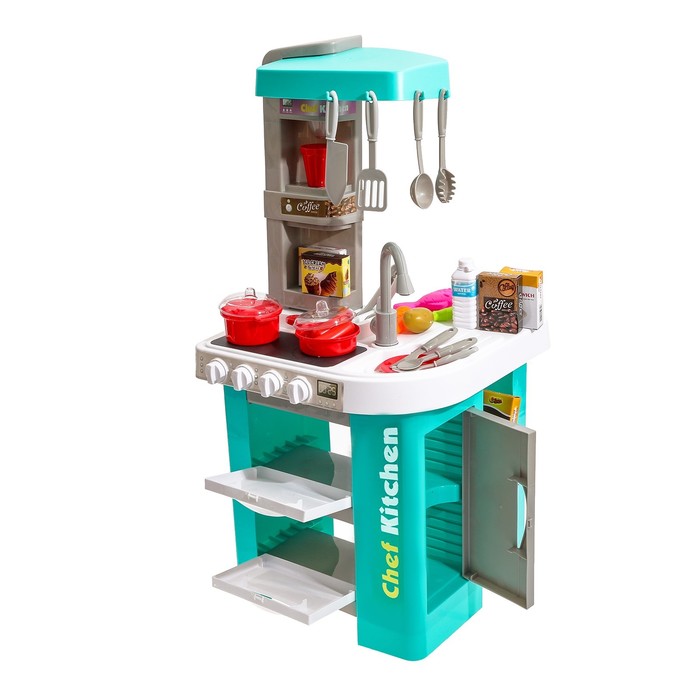 Игровой модуль «Кухня» с аксессуарами, свет, звук, 49 предметов - фото 1899610325