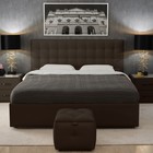 Кровать «Ла Скала» без ПМ, 160×200 см, экокожа, цвет горький шоколад - Фото 2