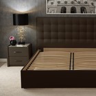 Кровать «Ла Скала» без ПМ, 160×200 см, экокожа, цвет горький шоколад - Фото 3