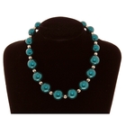 Бусы «Большие бусины», цвет морской волны - Фото 1