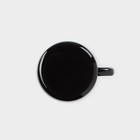 Кружка эмалированная, 400 мл, цвет чёрный - Фото 4