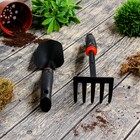 Набор садового инструмента, 2 предмета, длина 35 см, пластиковые ручки - Фото 2
