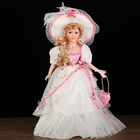 Кукла коллекционная керамика "Леди Лариса в розовой органзе" 46 см - Фото 1