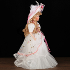 Кукла коллекционная керамика "Леди Лариса в розовой органзе" 46 см - Фото 2