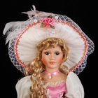 Кукла коллекционная керамика "Леди Лариса в розовой органзе" 46 см - Фото 5