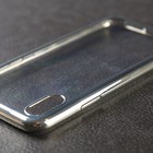 Чехол LuazON для телефона IPhone X, прозрачный, серебристая окантовка - Фото 7