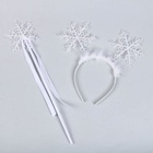 Карнавальный набор «Снегурочка», 2 предмета: ободок, жезл - Фото 2