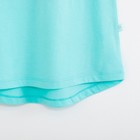 Платье для девочки "Перья", мятное, р-р 32 (110-116 см) 5-6 л., 100% хлопок - Фото 7
