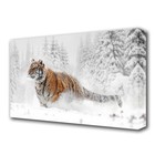 Картина на холсте "Тигр в снегу" 60*100 см - Фото 1