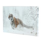 Картина на холсте "Тигр в снегу" 60*100 см - фото 9553969