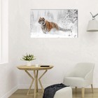 Картина на холсте "Тигр в снегу" 60*100 см - фото 9553971