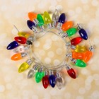 Миниатюра кукольная «Гирлянда - сосулька» длина 1 метр, игрушка: 2.5×0.8 см, цвета МИКС - Фото 2