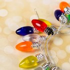 Миниатюра кукольная «Гирлянда - сосулька» длина 1 метр, игрушка: 2.5×0.8 см, цвета МИКС - Фото 3