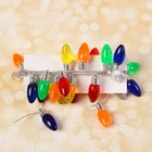 Миниатюра кукольная «Гирлянда - сосулька» длина 1 метр, игрушка: 2.5×0.8 см, цвета МИКС - Фото 5