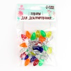 Миниатюра кукольная «Гирлянда - сосулька» длина 1 метр, игрушка: 2.5×0.8 см, цвета МИКС - Фото 6