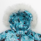 Комплект детский (Куртка + Полукомбинезон), рост 80 см, цвет серый/голубой - Фото 3