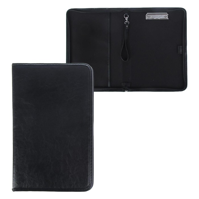 Папка деловая Calligrata «Лайт», искусственная кожа, металлический прижим, ручка-петля, 360×260×30 мм