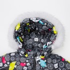 Комплект детский (Куртка + Полукомбинезон), рост 92 см, цвет чёрный(птички) - Фото 3