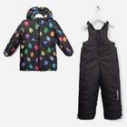 Комплект детский (Куртка + Полукомбинезон), рост 80 см, цвет чёрный - Фото 1