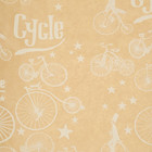Бумага упаковочная крафт "Велосипеды белые", 0.6 x 10 м, 40 г/м² - Фото 2