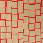 Бумага упаковочная крафт "Черепица Красная", 0.6 x 10 м, 40 гр/м2 - Фото 2