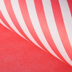 Бумага упаковочная крафт "Полосы на красном", 50 х 70 см, 10 листов - Фото 1