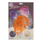 Шар полимерный 20" «Сфера», перья, цвет оранжевый, 1 шт. - Фото 2