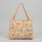 Сумка летняя, отдел на молнии, без подклада, цвет бежевый - Фото 2