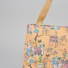 Сумка летняя, отдел на молнии, без подклада, цвет бежевый - Фото 4