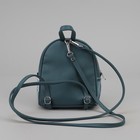 Рюкзак молодёжный "Цветы", отдел на молнии, наружный карман, цвет голубой - Фото 3