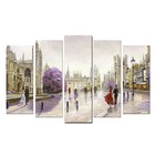 Модульная картина на подрамнике "Светлый город" 2-25х64, 2-25х71,1-25х80  125*80 см - фото 9760264