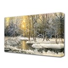 Картина на холсте "Зимой в лесу" 60*100 см - фото 2985320