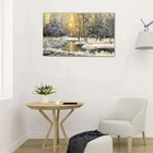 Картина на холсте "Зимой в лесу" 60*100 см - фото 9553991