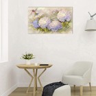 Картина на холсте "Цветы гортензии" 60*100 см - фото 9554005