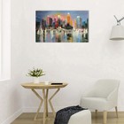 Картина-холст на подрамнике "Разноцветные высотки" 60х100 см - фото 20833664