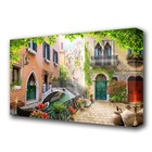 Картина на холсте "Дворик в Венеции" 60*100 см - фото 4543852