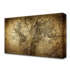 Картина на холсте "Карта мира" 60*100 см - фото 2536753