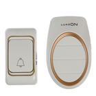 Беспроводной дверной звонок Luazon LZDV-36 Премиум от сети 220 В, белый с золотой вставкой - Фото 2