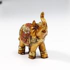 Сувенир полистоун "Африканский слон в золотой, ажурной попоне" МИКС 8,5х7х3 см - Фото 4