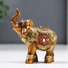 Сувенир полистоун "Африканский слон в золотой, ажурной попоне" МИКС 8,5х7х3 см - Фото 5