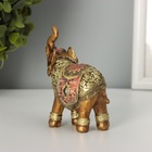 Фигурка полистоун «Африканский слон в золотой, ажурной попоне», 8.5×7×3 см, МИКС - Фото 7