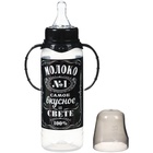 Бутылочка для кормления «Молоко № 1», классическое горло, с ручками, 250 мл., от 0 мес., цвет чёрный - Фото 7