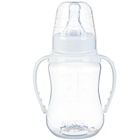 Бутылочка для кормления, классическое горло, приталенная, с ручками, 150 мл., от 0 мес., цвет белый - Фото 7